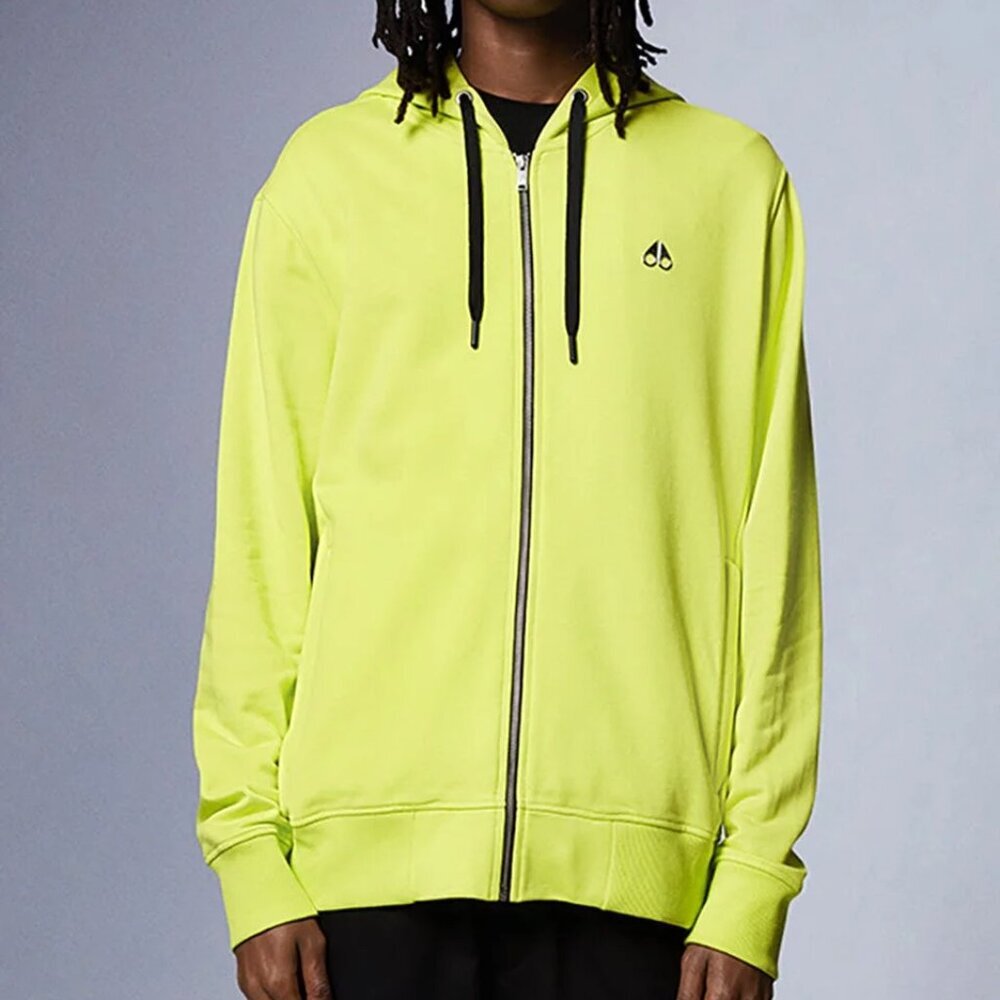 NWT Moose Knuckles Men's Hornaday Hoodie Green Neon XL